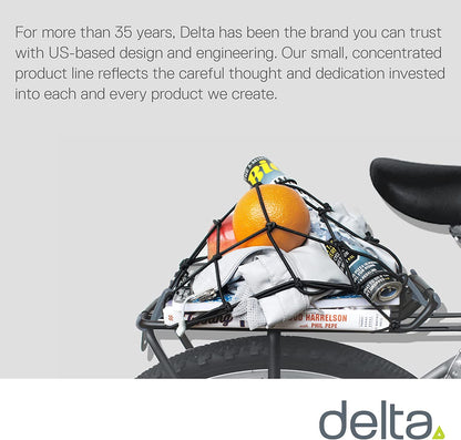 Delta Unisex Cargo Net with Hooks, Black