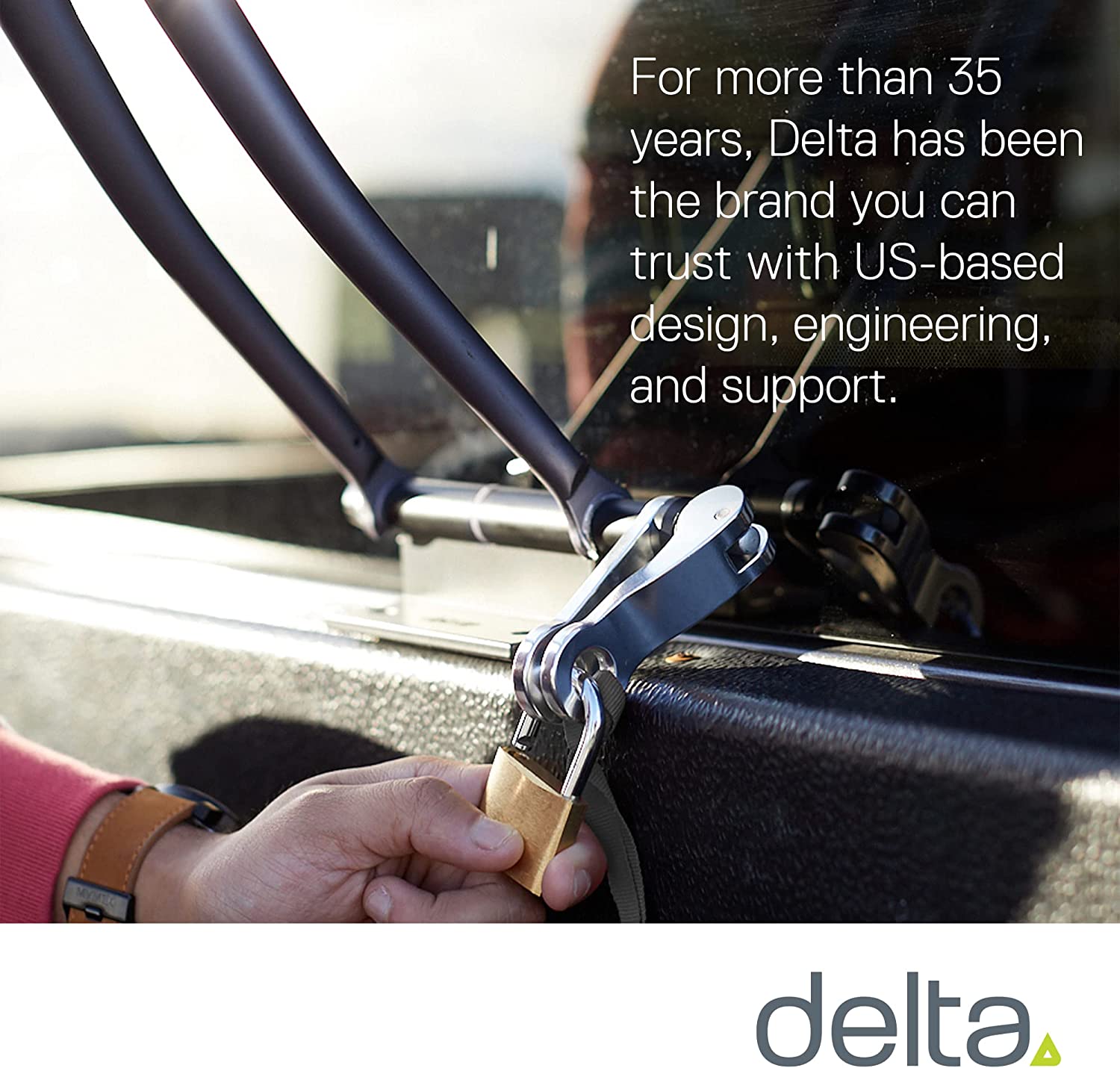 DELTA Unisex's Hitch Pro Travel Mount for Bike, Black, 600 ml, BH1005N