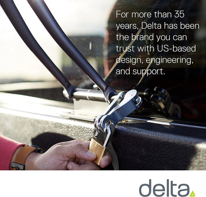 DELTA Unisex's Hitch Pro Travel Mount for Bike, Black, 600 ml, BH1005N