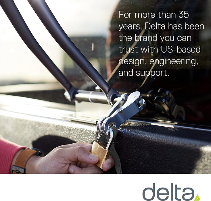 DELTA Unisex's Hitch Pro Travel Mount for Bike, Black, 600 ml, BH1005N