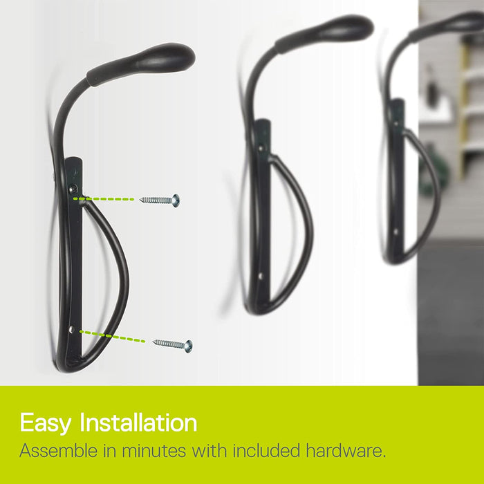 Cycle de Delta Leonardo da Vinci Single Vélo Stockage Rack/Crochet avec Plateau de Pneu, Noir