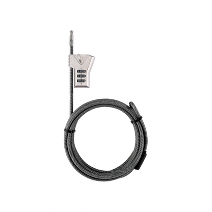 System Ex Lock W/Noose 3-Dig Black 4.8X2000