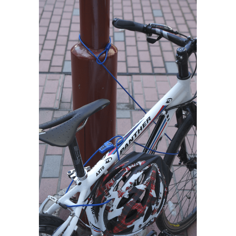System Ex Lock W/Noose 3-Dig Black 4.8X2000