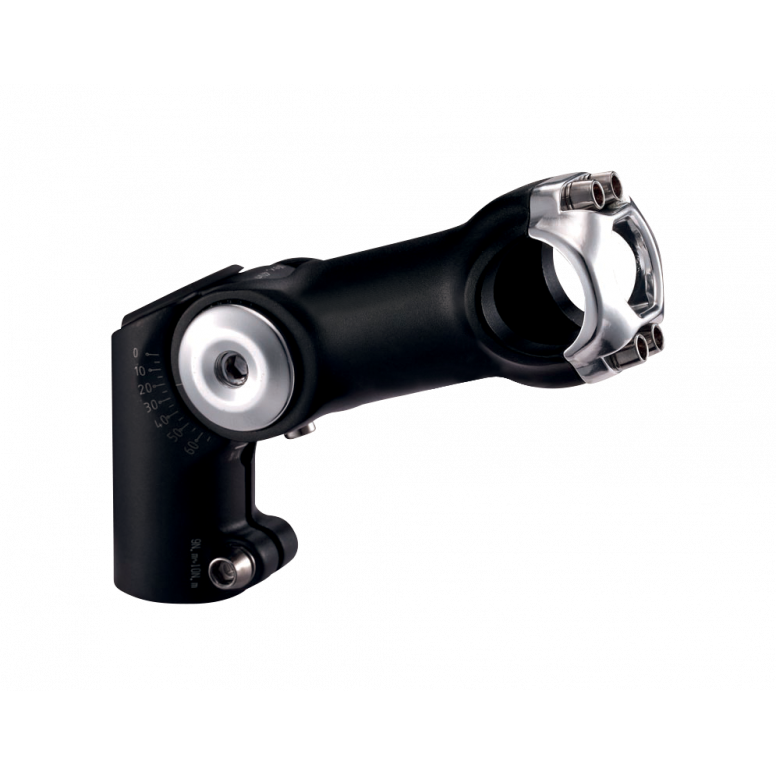 System Ex Stem Adj W/Raiser 31.8 Black 80Mm