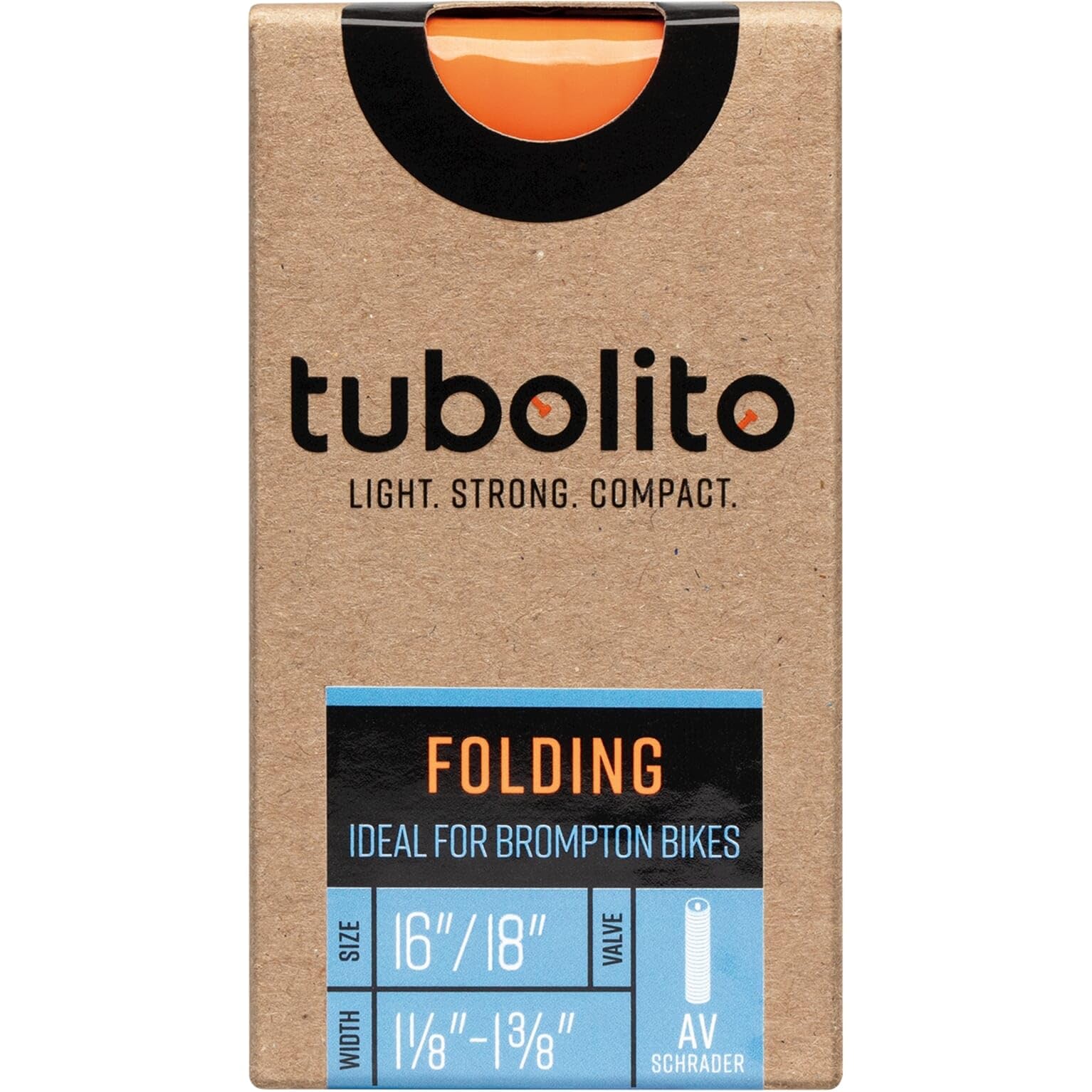Tubolito Tubo Folding Bike 16'' x 1-1/8-1-3/8 Schrader Tube