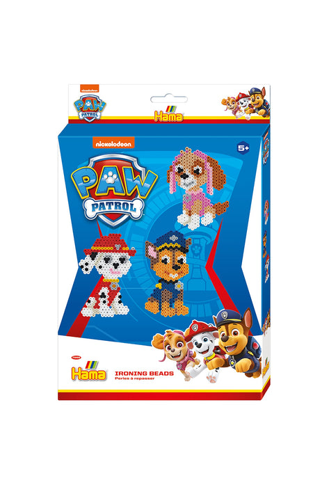 Hama Perlen 7966 Perles à repasser Paw Patrol, petit set cadeau avec env. 2000 perles midi, 5 mm de diamètre, pour enfants à partir de 5 ans