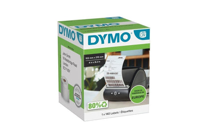 DYMO Authentic LabelWriter DHL Shipping Labels | 102 mm x 210 mm | Self Adhesive | Roll of 140 Easy-Peel Labels | for LabelWriter 5XL/4XL Label Makers | Made in Europe