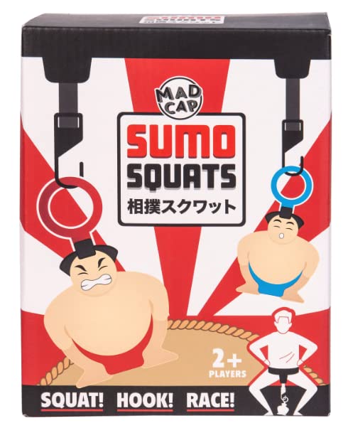 Sumo Squats! The Original Sumo Squat, Hook & Race Party Game. Familie leuke spelletjes. Concurreren met vrienden. Grappige nieuwigheid spellen. Geweldige vrijgezellenfeestspellen. Teambuilding