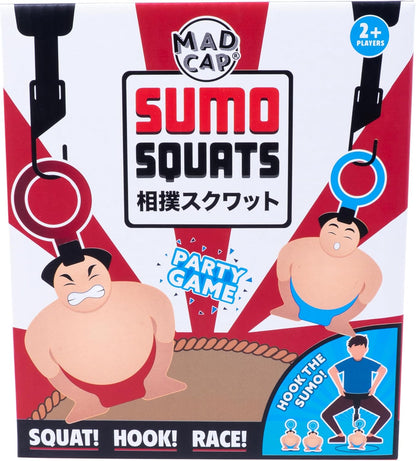 Sumo Squats! The Original Sumo Squat, Hook & Race Party Game. Familie leuke spelletjes. Concurreren met vrienden. Grappige nieuwigheid spellen. Geweldige vrijgezellenfeestspellen. Teambuilding