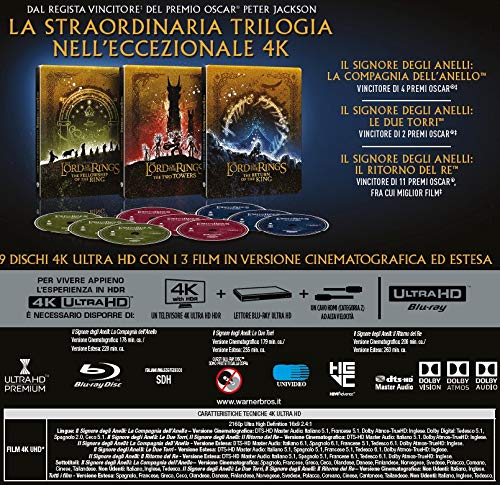 Il Signore degli Anelli - La Trilogia Steelbook (4K Ultra HD)