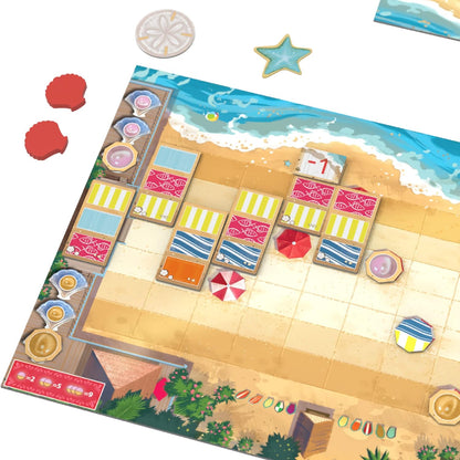 Maui - Juego de mesa - Juego de estrategia hawaiana de dibujo y colocación de azulejos, crea patrones para ganar puntos, mecánica inteligente de riesgo y recompensa, a partir de 8 años, 2-4 jugadores