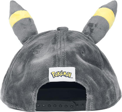 Pokemon Nachtara Plush Baseball Cap Black One Size, Schwarz, One Size