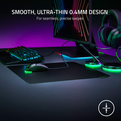 Razer Sphex V3 - Ultra-Thin Gaming Mouse Mat (Ultra Thin 0.4mm Design, Tough Polycarbonate Build, Adhesive Base) Large