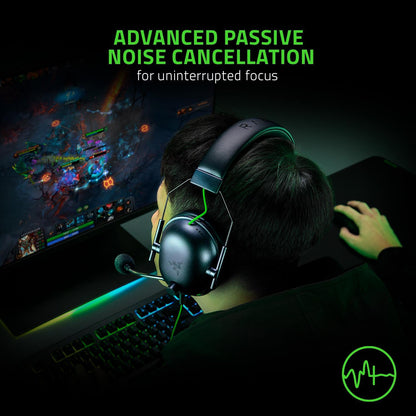 Razer BlackShark V2 X USB - Wired Esports Headset (TriForce 50 mm Drivers, Noise Cancellation, 240g Ultra-light Build, Memory Foam Cushions, 7.1 Surround Sound