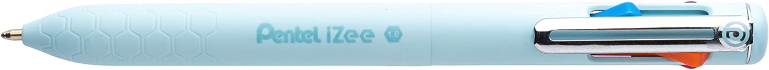 Pentel iZee 4 Colour Pen - Ink Colour: Orange, Pink, Sky Blue & Violet - Pack of 12