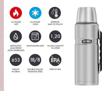 Thermos Insulated bottle, Stainless Steel