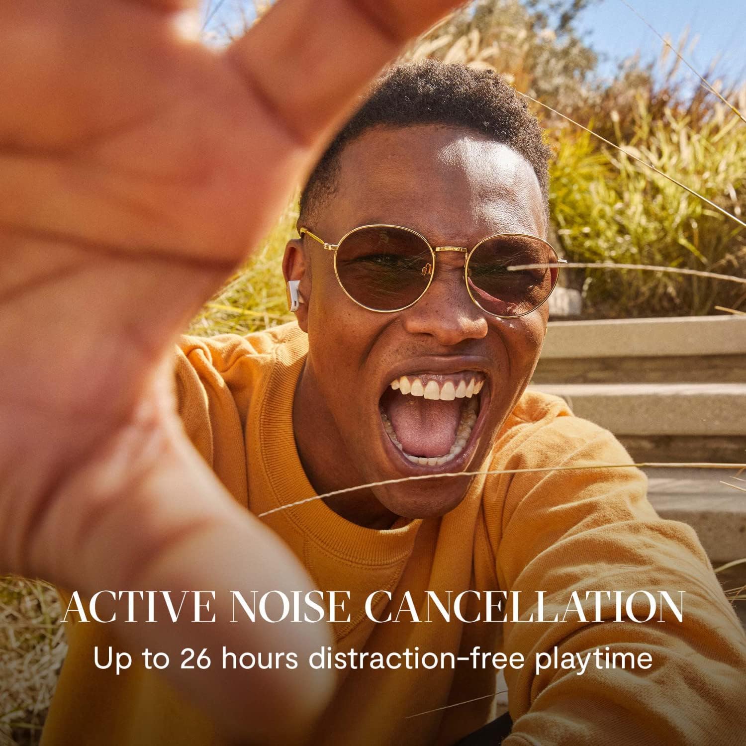 House Of Marley Redemption ANC 2 Wireless Earbuds - Active Noise Cancellation, In-Ear Sensors and Touch Control, Water and Sweat Resistant, Wireless Charging, USB-C Quick Charge, Charging Case