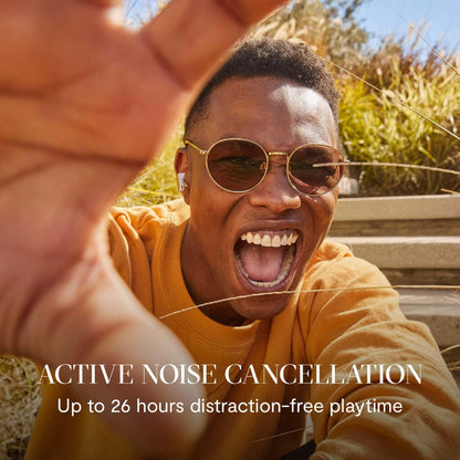 House Of Marley Redemption ANC 2 Wireless Earbuds - Active Noise Cancellation, In-Ear Sensors and Touch Control, Water and Sweat Resistant, Wireless Charging, USB-C Quick Charge, Charging Case