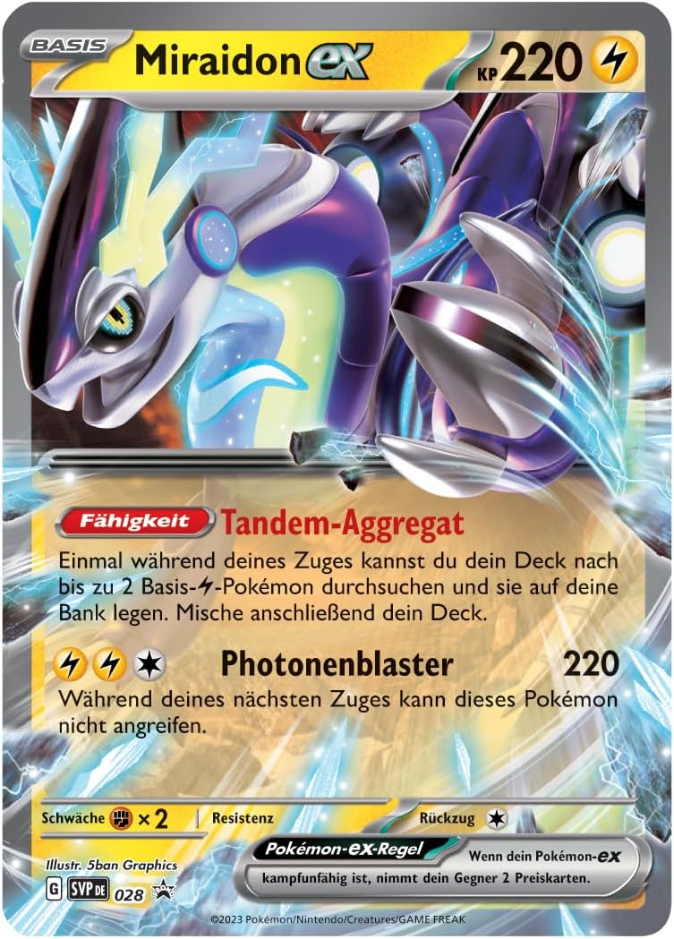 Pokemon Scatola di Latta, Colore Miraidon, 0, 210-45541, Edizione in lingua tedesca