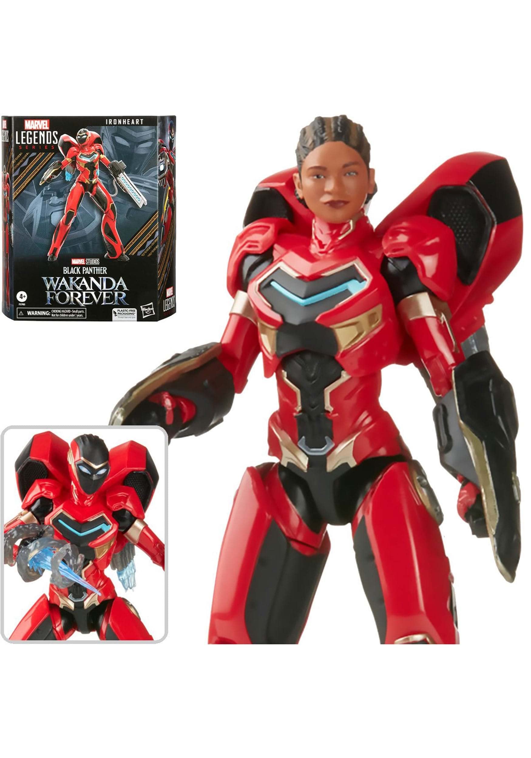 Marvel Legends Series Black Panther Wakanda Forever Ironheart 6-inch MCU Action Figure Toy, 4+ Years, 8 Accessories