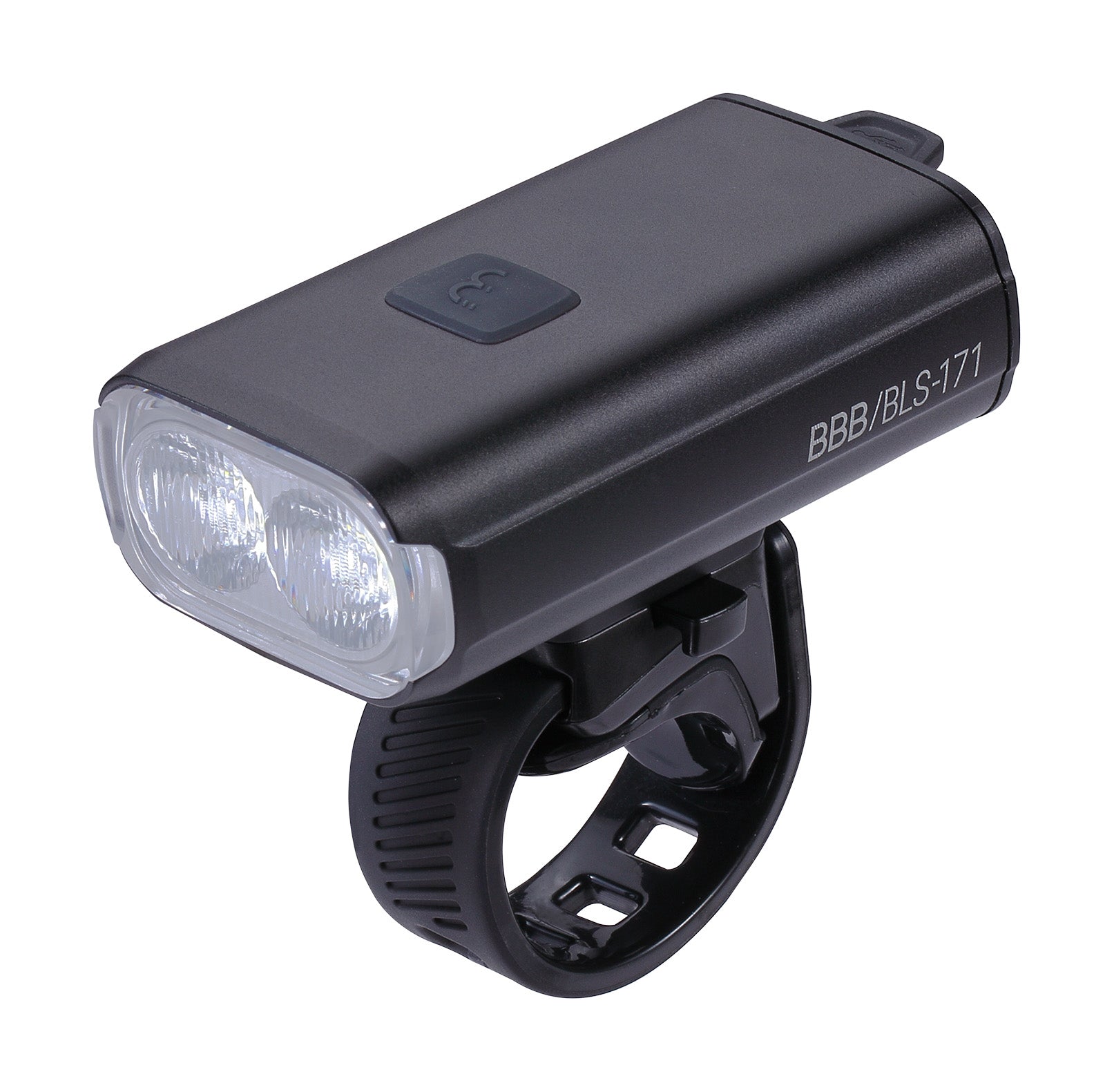 BBB Cycling Front Bike Light 1200 Lumen USB Rechargeable LED Headlight Waterproof IPX4 StrikeDuo 1200 BLS-171