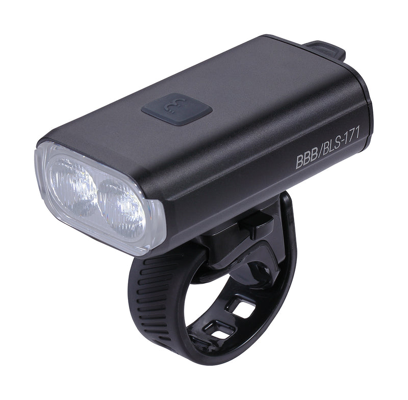 BBB Cycling Front Bike Light 1200 Lumen USB Rechargeable LED Headlight Waterproof IPX4 StrikeDuo 1200 BLS-171