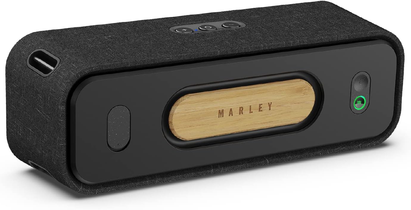 House of Marley Get Together 2 Portable Bluetooth Speaker, Signature Black