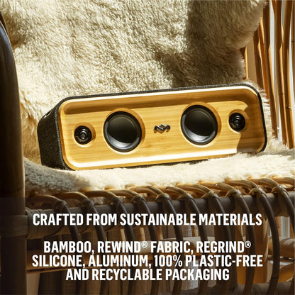 House of Marley Get Together 2 Portable Bluetooth Speaker, Signature Black