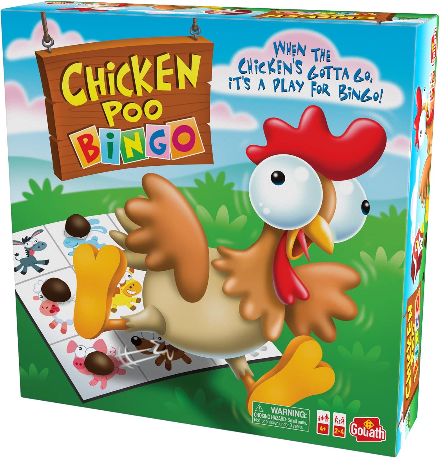 Chicken Poo Bingo: You Never Know Where The Chicken Will Go! | Kids Games | For 2-4 Players | Ages 4+