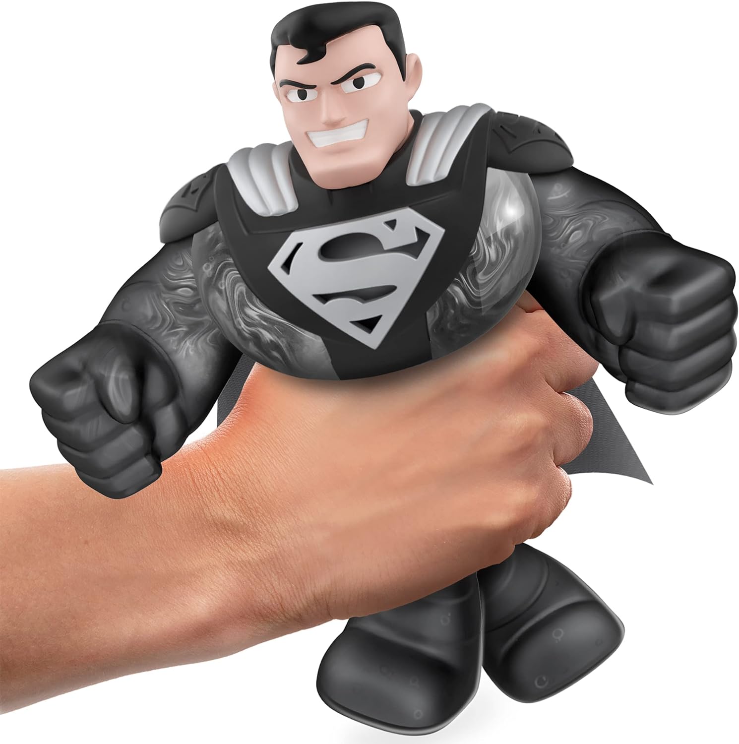 Heroes of Goo Jit Zu DC Hero Pack - Super Stretchy Kryptonian Steel Superman 4.5" Tall