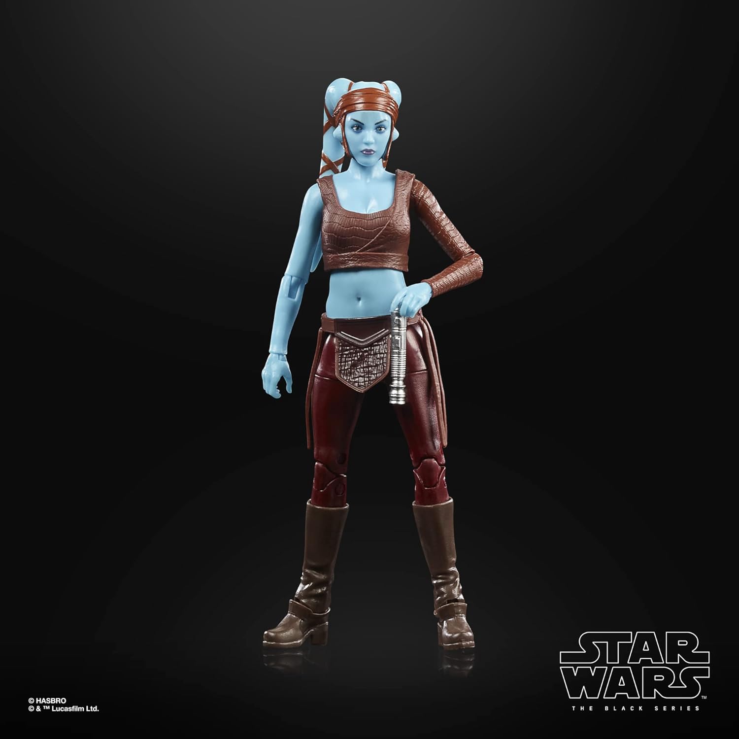 Star Wars The Black Series Aayla Secura Toy 6-Inch-Scale Attack of the Clones Collectible Action Figure, Ages 4 and Up