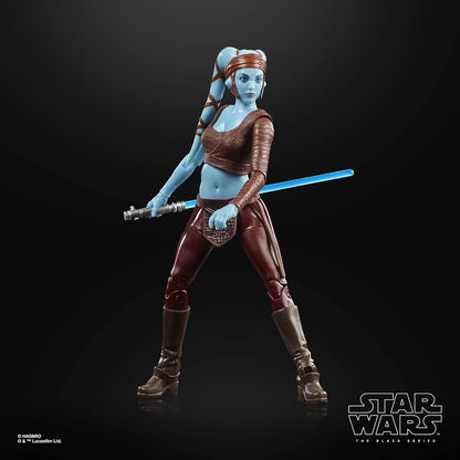 Star Wars The Black Series Aayla Secura Toy 6-Inch-Scale Attack of the Clones Collectible Action Figure, Ages 4 and Up