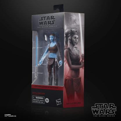 Star Wars The Black Series Aayla Secura Toy 6-Inch-Scale Attack of the Clones Collectible Action Figure, Ages 4 and Up