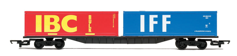 Hornby RailRoad BR, FFA Container Wagon, with two 30' containers - Era 7