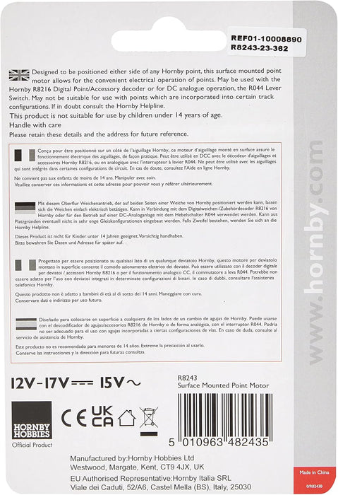 Hornby, Motor de puntos instalado en la superficie