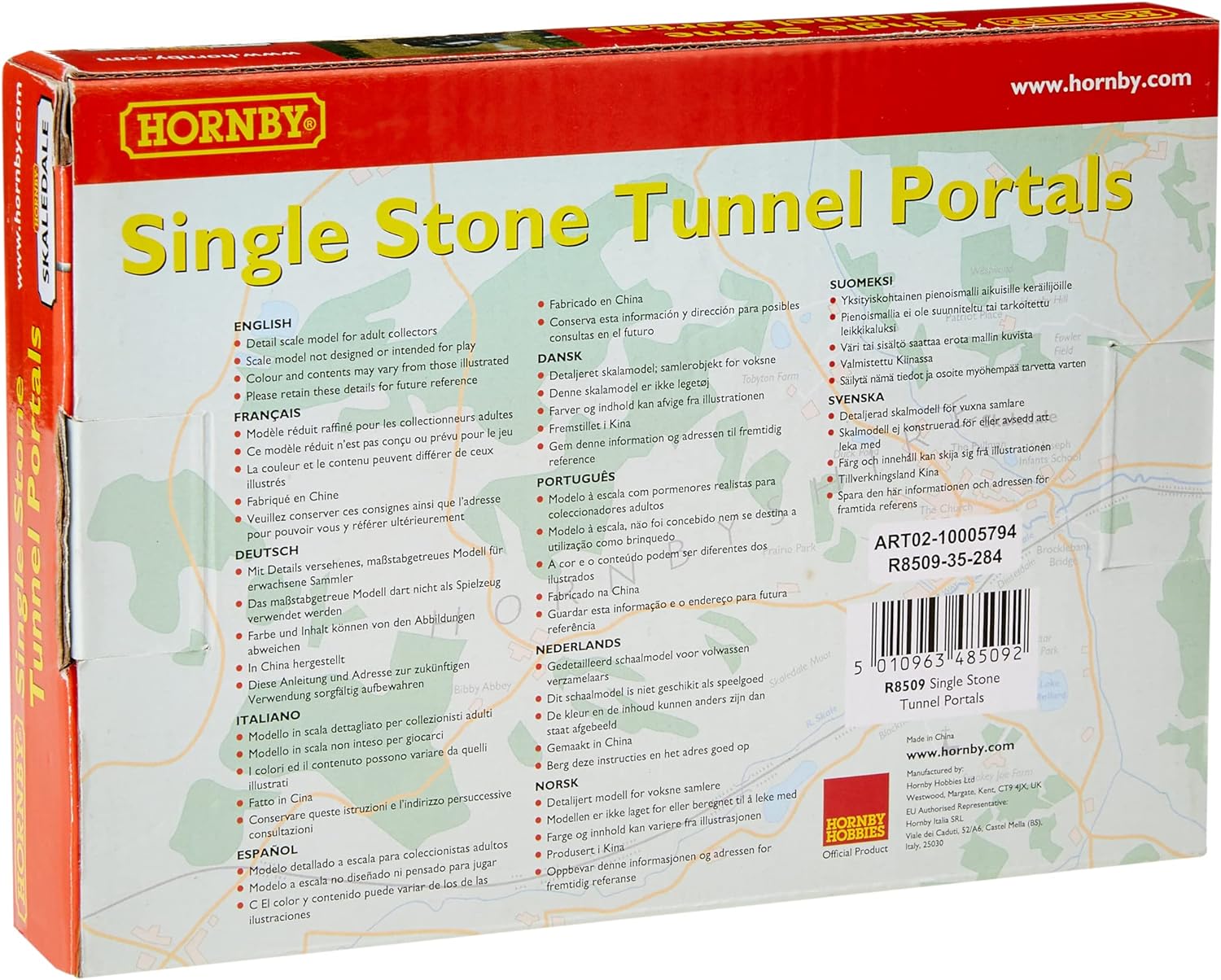 Hornby Single Stone Tunnel Portal x2