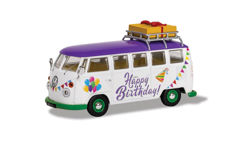 Corgi Volkswagen Campervan "Happy Birthday"