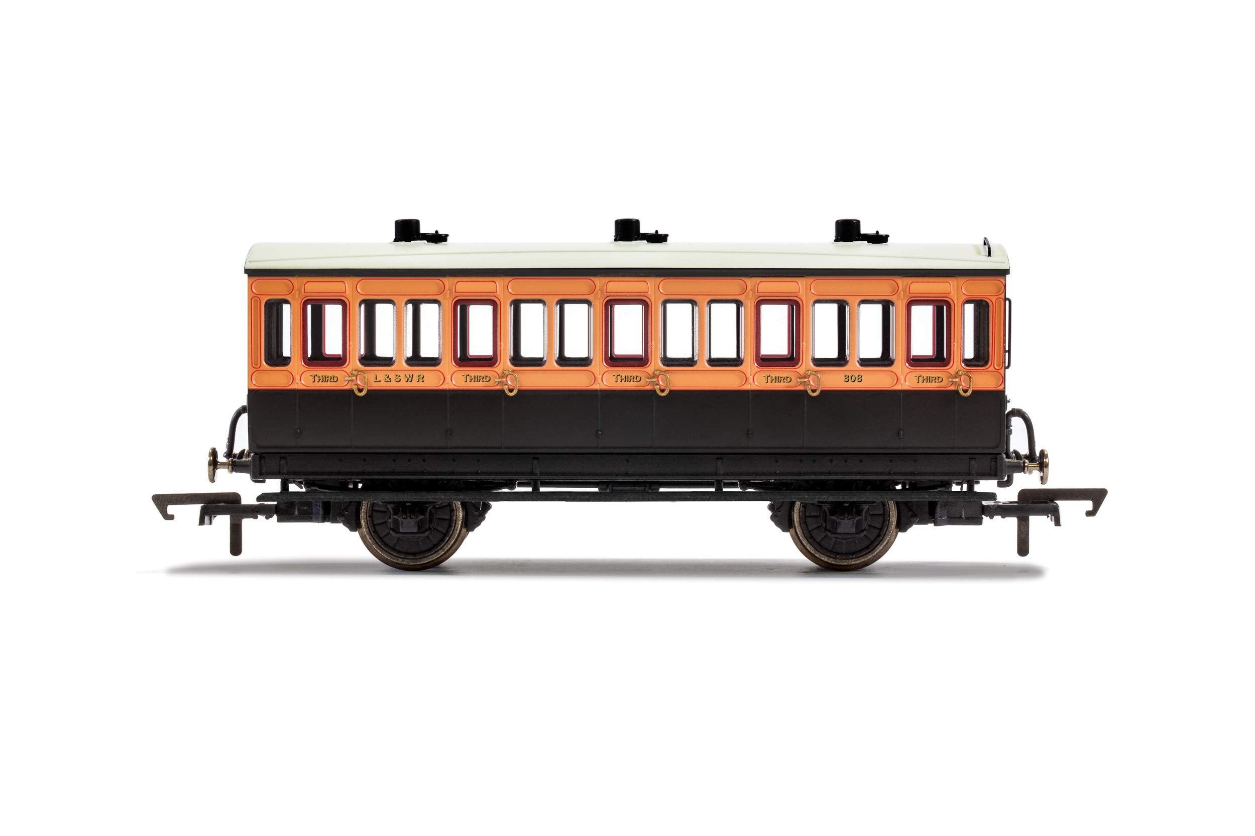 Hornby LSWR, 4 Wheel Coach, 3rd Class, 308 - Era 2