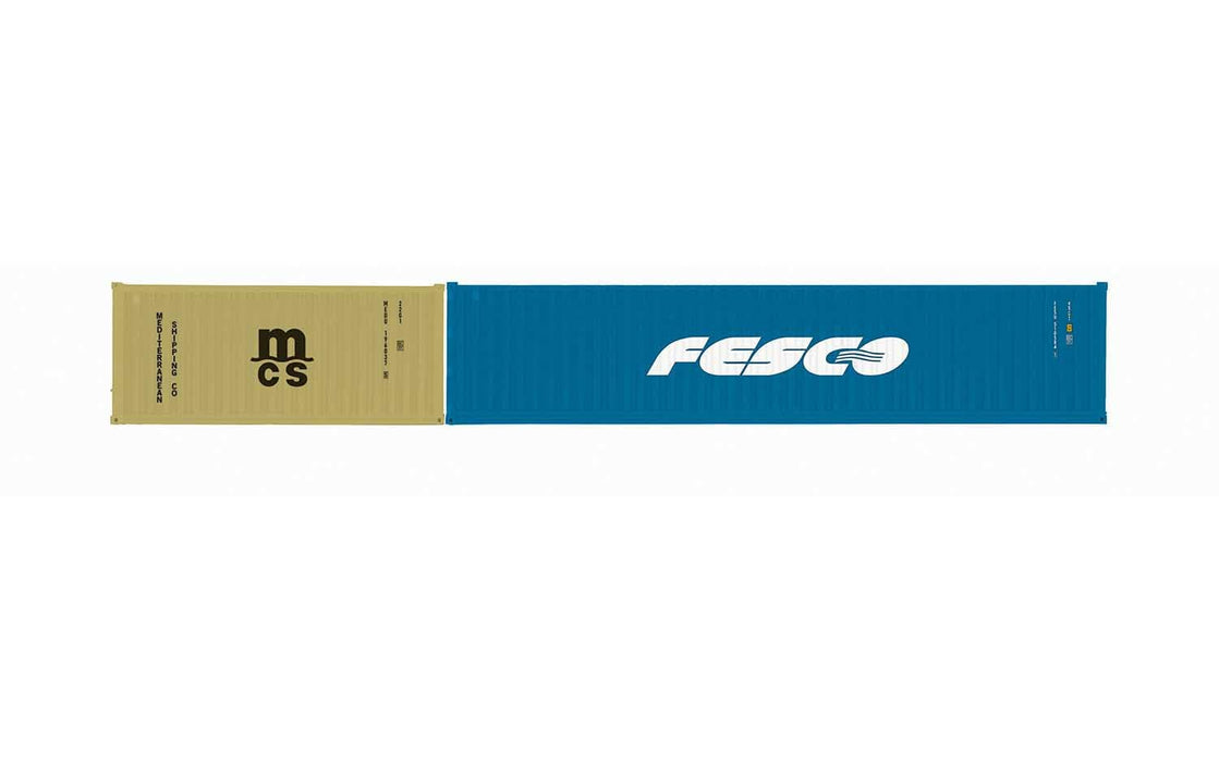Hornby MSC & Fesco, Container Pack, 1 x 20’ and 1 x 40’ Containers - Era 11