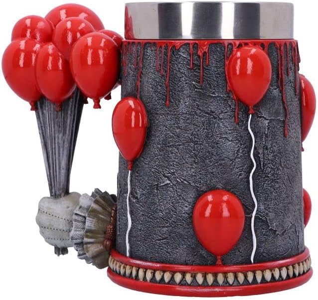 Nemesis Now Officially Licensed IT Chapter 2 Time to Float Tankard, Red, 15.5cm