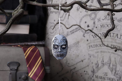 Nemesis Now Harry Potter Deatheater mask Hanging Ornament, Grey, 7cm