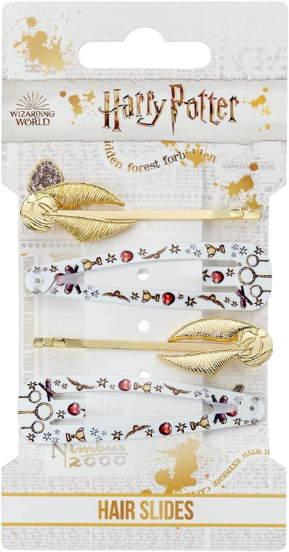 Official Harry Potter Golden Snitch Hair Clip Set by The Carat Shop