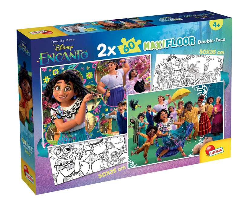Liscianigiochi 98163 Disney Puzzle Maxifloor Df 2 X 60 Encanto, Mehrfarbig, M