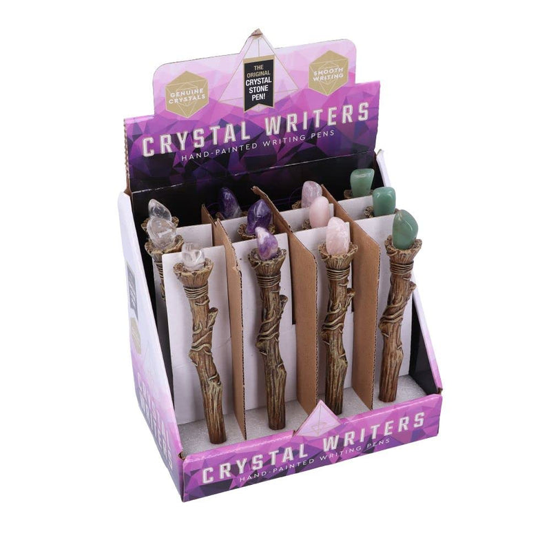 Nemesis Now Writers-Crystal Sceptre Pens Display of 12, Multi Coloured, One Size