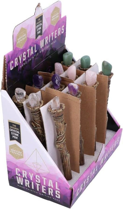 Nemesis Now Writers-Crystal Sceptre Pens Display of 12, Multi Coloured, One Size