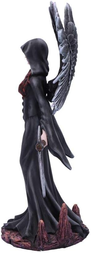 Nemesis Now Take My Soul Gothic Female Reaper with Scythe Figurine, Polyresin, Black, 23.5cm