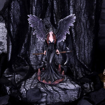 Nemesis Now Take My Soul Gothic Female Reaper with Scythe Figurine, Polyresin, Black, 23.5cm