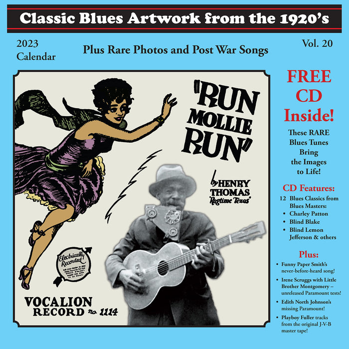 CLASSIC BLUES ARTWORK FROM THE 1920S CALENDAR 2023