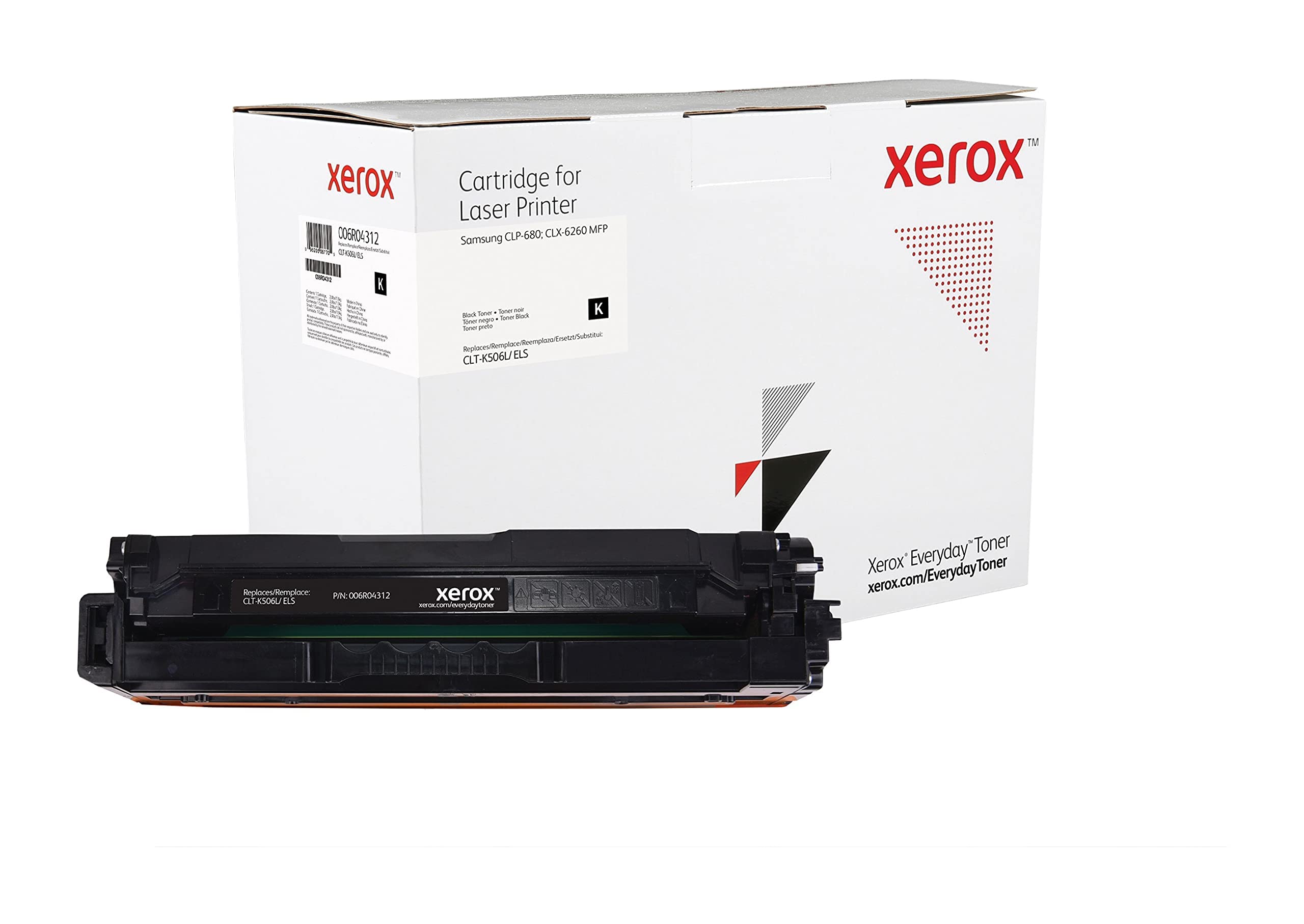 SAMSUNG Cartucho de tóner Xerox Everyday Negro de Gran Capacidad, Equivalente a CLT-K506L 6000 páginas – (006R04312