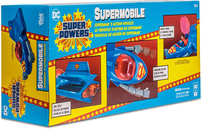 McFarlane Toys, DC Multiverse, 5-inch DC Super Powers Supermobile Action Figure Vehicle Compatible with 5-inch Figures, Collectible DC Retro 1980’s Super Powers Line Figure – Ages 12+